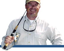 Wright Taylor with fishing pole in hand